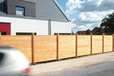 Produktbild von Eckpfosten Osmo für Schallschutzzaun Forsdal UV 10 x 14 x 300 zum Einbetonieren lärche