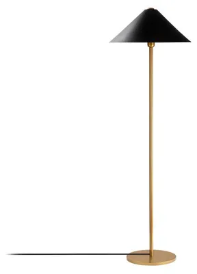 Image de Lampadaire Lampe sur pied en métal doré hauteur 150 cm E27 max 40 W Moderne