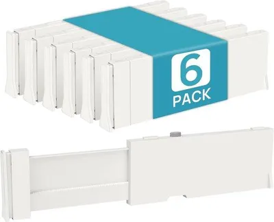 Immagine prodotto di 6 ganci estensibili per vestiti – 28,7-43,2 cm Ganci estensibili per vestiti, neonati, cucina e ufficio