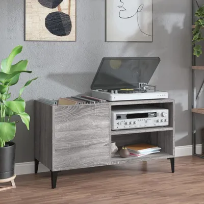 Imagen del producto de El mueble de almacenamiento "Living Store" en color gris Sonoma, con dimensiones de 84,5 x 38 x 48 cm, fabricado en material de madera