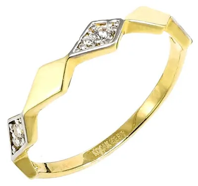 Produktbild von Ring aus 14 Karat Gold (585/1000) Glare194 mit Zirkonia, Größe 56
