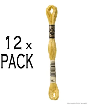 Productafbeelding van 12 bollen DMC Stickgarn Mouline Special 117MC -3822, 6-strengs, 8 meter, verpakkingseenheid