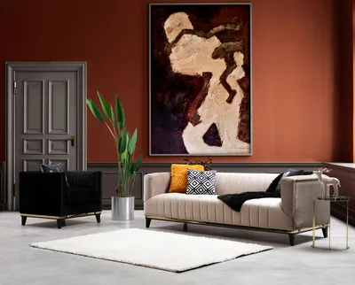 Obrázek produktu pro Hanah Home, Bellino- ARE1343, béžová, rozkládací pohovka, rám: Buková dřevotříska / dřevotříska
