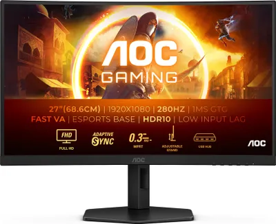 Image de AOC 68,6cm (27") C27G4ZXU 16:09 2xHDMI+DP+USB Curved bl/gr
