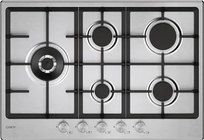 Immagine prodotto di Candy CHG7WL4WTX Piano Cottura acciaio inox Da incasso 74.5 cm Gas 5 Fornelli