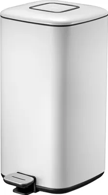 Produktbild von EKO - Regent Treteimer 20 Liter - Stainless steel Plastic - Weiß
