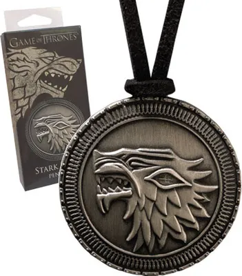 Produktbild von Noble Collection Game of Thrones Anhänger mit Kette Stark Shield NOB0090