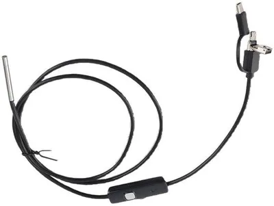 Produktbild von Handyscope Inspektionskamera Wasserdicht - 3,9 mm Objektiv - Verstellbare LED-Lampen - Inspektionskamera - Fokallänge 4 x 10 cm - Handy-Kamera