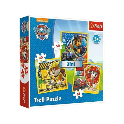 Produktbild von Trefl 34839 Puzzle, Marshall, Rubble und Chase, von 20 bis 50 Teilen, 3 Sets, für Kinder ab 3 Jahren
