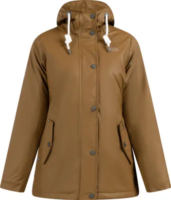 Produktbild von ICEBOUND damen regenjacke mit teddyfutter - dunklesand, S
