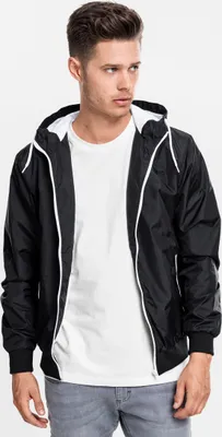 Produktbild von Urban Classics Leichte Jacke Contrast Windrunner Black/White-5XL