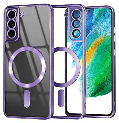 Zdjęcie produktu dla Techsuit Crystal MagSafe etui na Samsung Galaxy S21 FE 5G - jasnofioletowe