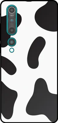 Immagine prodotto di Smartphonica Custodia per telefono adatta a Xiaomi Mi 10T / Mi 10T Pro con stampa di toppe di mucca - Custodia backcover in TPU con design di toppe di mucca