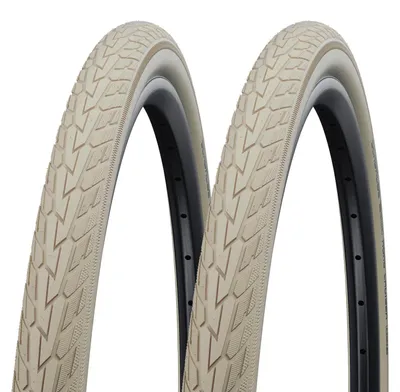 Produktbild von 2x Schwalbe Road Cruiser 42-622 creme Drahtreifen K-Guard 28x1.60 Fahrradreifen