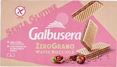 Produktbild von Zero-Grano glutenfreie und laktosefreie Erdnusscreme-Waffeln 180g - Galbusera