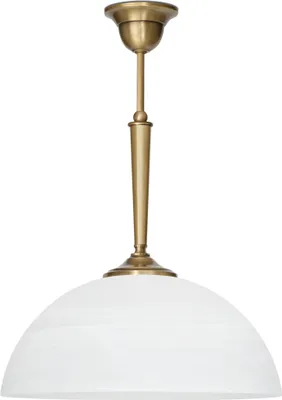 Produktbild von Messing Pendelleuchte klassisch Alabaster Goldpatina 47cm O35cm E27 60W Esstisch Küche Wohnzimmer handgefertigt