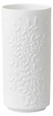 Imagen del producto de Elegante jarra de porcelana blanca con diseño floral