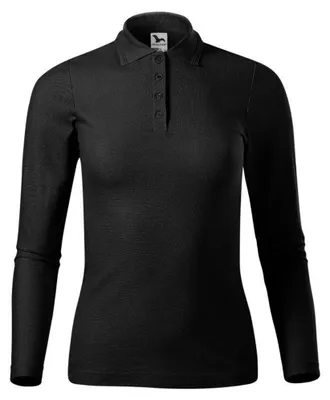 Produktbild von Malfini - Poloshirt für Damen, Piqué, Langärmlig PP9979 (S) (Schwarz)