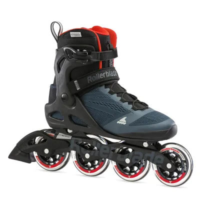 Produktbild von Rollerblade Macroblade 90, Erwachsene, Männlich, Schwarz, Blau, Orange, Einfarbig, Hoher Stiefel, Schwarz, Orange, Durchscheinend