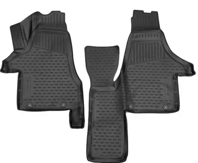 Gummi Fußmatten Set für VW T6 Multivan, Bj. 2015-2015 (Comfortline), 2-teilig
