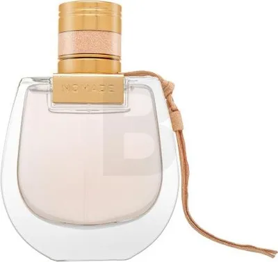 A studio shot of a Chloé Nomade Eau De Toilette spray bottle.