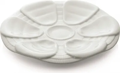 Zdjęcie produktu dla Talerz na 6 ostryg - porcelana