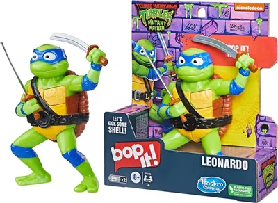 Produktbild von Hasbro SPIEL Bop It Teenage Mutant Ninja Turtles Leonardo FIGUR