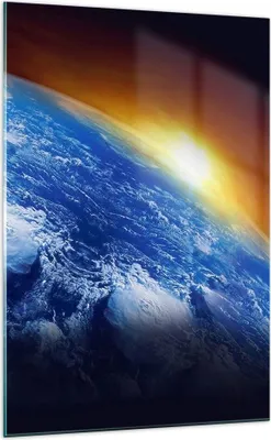 Produktbild von Bilder auf glas - Einteilig - Galaxie Erde Raum - 70x100cm - Glasbilder - Wandbilder - Bilder - zum Aufhängen bereit - Wanddekoration aus Glas - Glas Bilder - Wandbild auf Glas - GPA70x100-2335