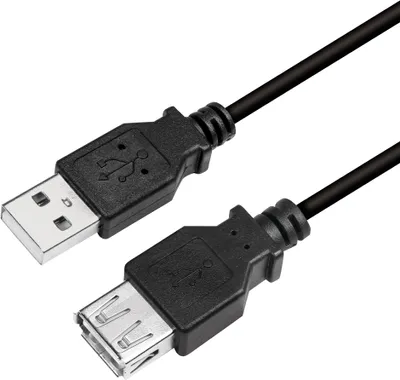 Obrázok produktu pre LogiLink CU0010B LogiLink USB 2.0 predlžovací kábel, čierny, 2,0 m