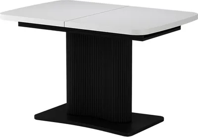Produktbild von Esstisch Vicco Fenaro Weiß/Schwarz 120 x 80 cm ausziehbar, Model 58012