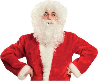 Obrázek produktu pro Paruka s vousy My Other Me Bílá Santa Claus