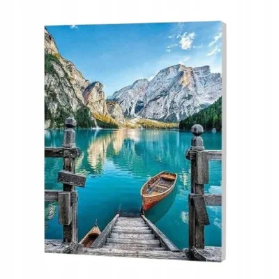 Produktbild von Bild für Malen nach Zahlen - ein Boot auf einem See