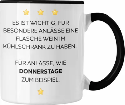 Produktbild von Trendation - Lustige Tasse mit Spruch für Frauen Männer Arbeit Büro Lustig Tassen Becher mit Sprüchen Kollegin Geschenk Sarkasmus (Schwarz)
