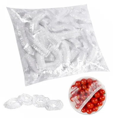 300 Lebensmittel-Abdeckhauben, 13 cm, weiß, Kunststoff
