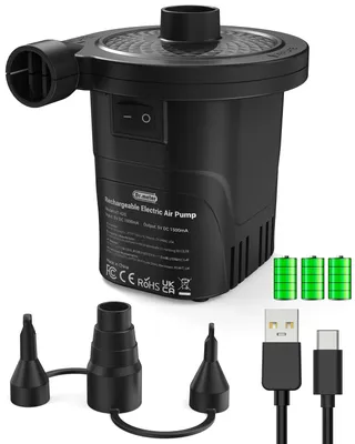 Productafbeelding van Elektrische luchtpomp, 4000 mAh, oplaadbare accu-luchtpomp, 2-in-1
