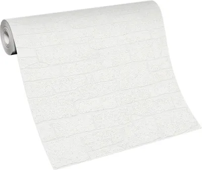 Zdjęcie produktu dla Erismann 10091-01 Imitacja 2 tapeta drewno/kamień biała tapeta