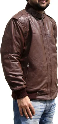Produktbild von German Wear, Lederjacke Trend Fashion lammnappa echtleder Jacke Nappa Leder Braun, Größe:48/M