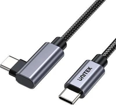 Produktbild von UNITEK C14123BK-5M, 5 m, USB C, USB C, USB 2.0, 480 Gbit/s, Schwarz, Grau