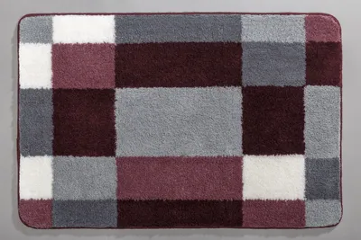 Produktbild von Kleine Wolke Badteppich EDGE LBH 120x70x2 cm lila Badematte