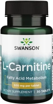 Productafbeelding van Swanson Dietary supplements Lcarnitine 500 MG, BI7272