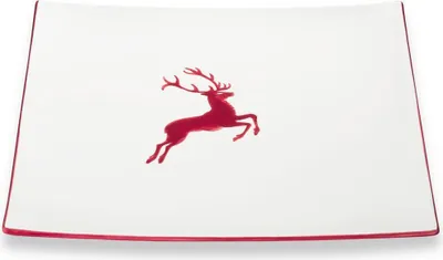 Immagine prodotto di Gmundner Vetroceramica Bordeauxr. Cervo, piatto da portata Trend (31x31 cm)