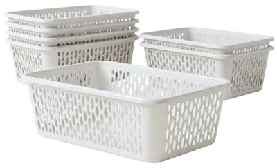 Productafbeelding van BERLONA Opbergmand Kaja, set van 6, 25 x 16 x 8 cm - Wit