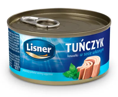 Obrázok produktu pre Tuniak vo vlastnej šťave Lisner 170g