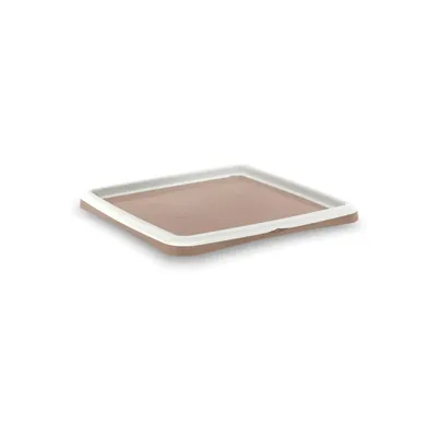 Productafbeelding van Sanitairbak, afmetingen M, met twee afvoeren, 59x59x4 cm, merk nayeco