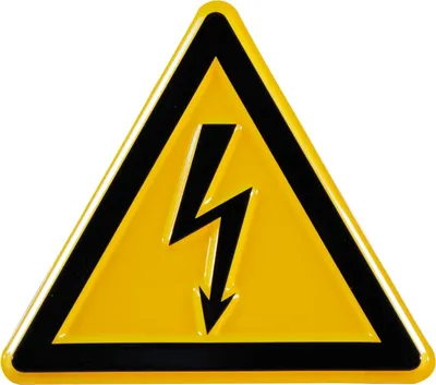 Produktbild von SafetyMarking Warnschild Aluminium SL 100 mm Warnung vor gefährlicher elektrischerSpannung