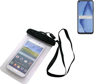 Produktbild von K-S-Trade Schutz Hülle Handy Hülle Kompatibel mit Huawei P40 Lite Beach Bag wasserdicht 16cm x 10cm Schutzhülle Staub Sand Flachwasser Beachbag