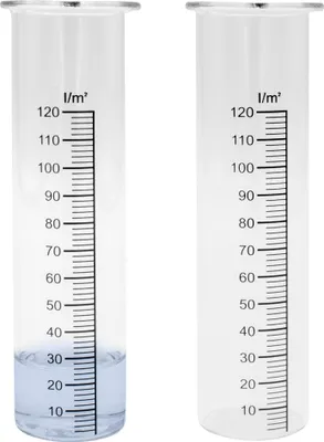 Immagine prodotto di Vetro di ricambio per pluviometro con scala - circa 15 cm - Misuratore di precipitazioni (set di 2)