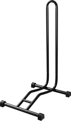 Produktbild von WELLGRO Fahrradständer - Stahl, sicherer Stand - Farbe schwarz, weiß oder silber wählbar, Farbe:Schwarz