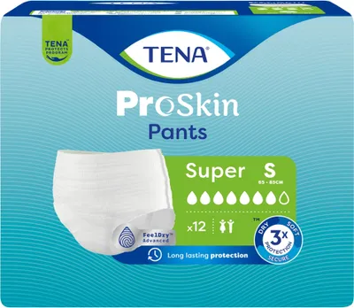Produktbild von Tena ProSkin Inkontinenzhosen Super S, 12 Stück