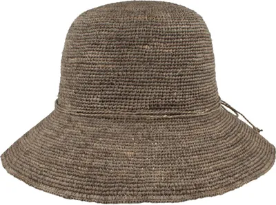 Fiebig Damen Strand-Glocke aus Raffia Stroh  in grau